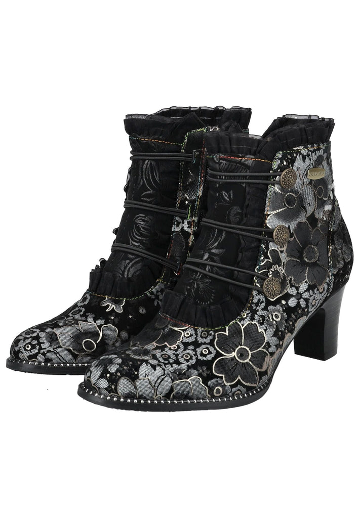 Laura Vita Stiefelette Leder/Textil Schwarz