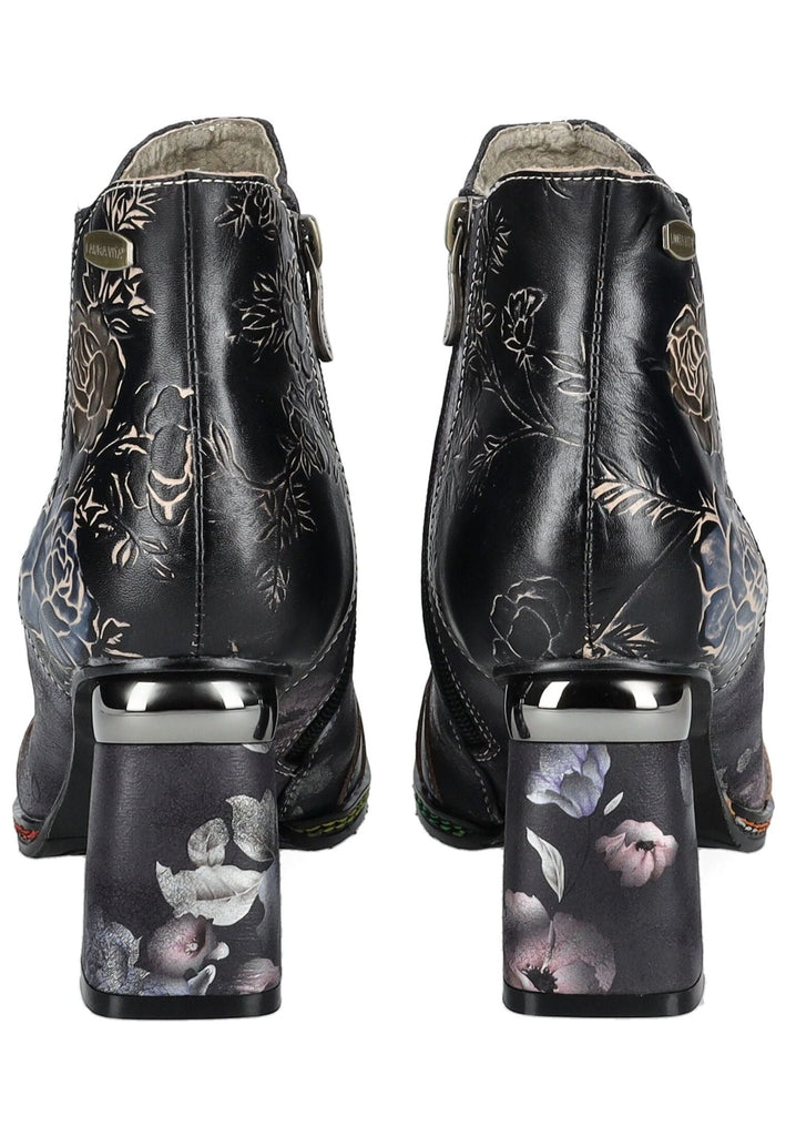 Laura Vita Stiefelette Leder/Textil Schwarz