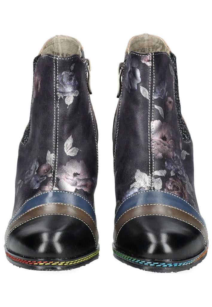 Laura Vita Stiefelette Leder/Textil Schwarz