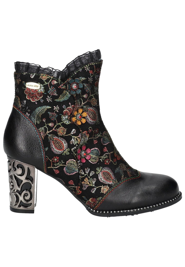 Laura Vita Stiefelette Leder/Textil Schwarz Warmfutter