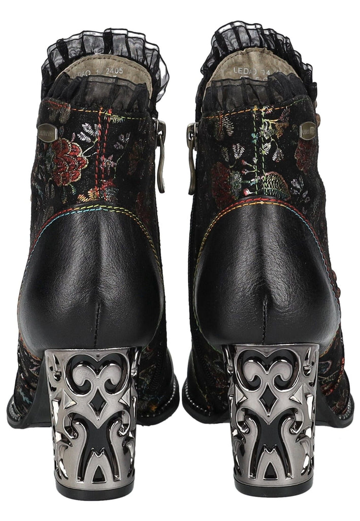 Laura Vita Stiefelette Leder/Textil Schwarz Warmfutter