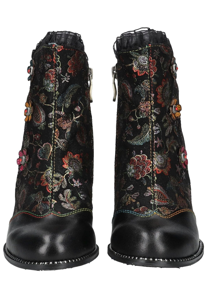 Laura Vita Stiefelette Leder/Textil Schwarz Warmfutter