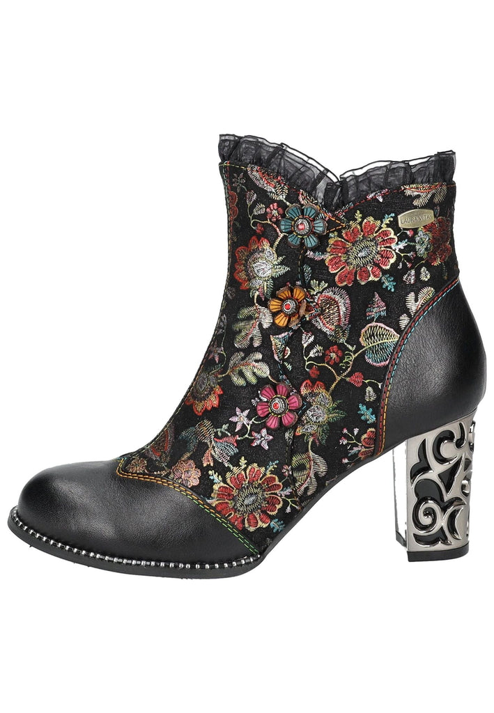 Laura Vita Stiefelette Leder/Textil Schwarz Warmfutter