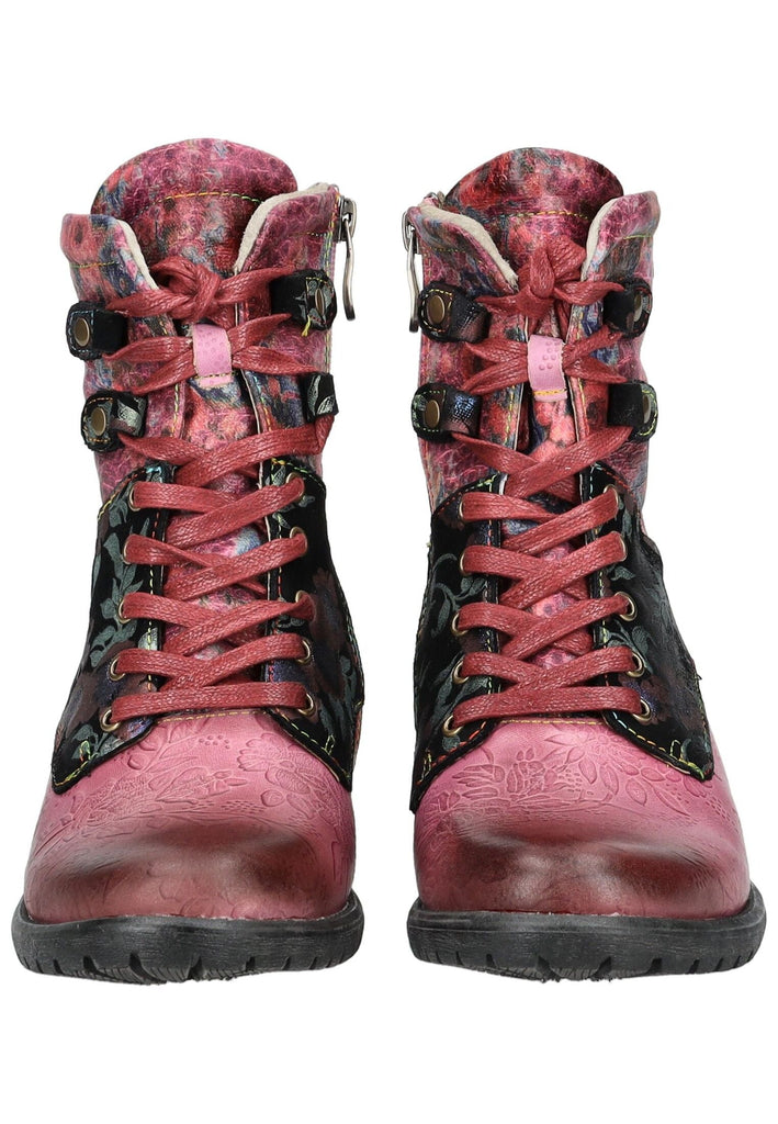 Laura Vita Stiefelette Leder/Textil Violett