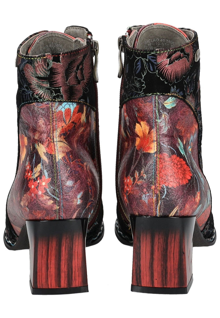 Laura Vita Stiefelette Leder/Textil Wine