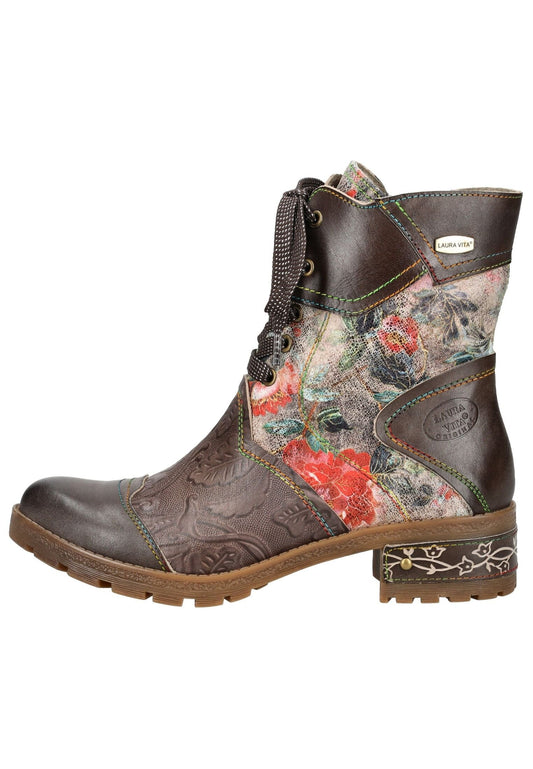 Laura Vita Stiefelette Lederimitat/Textil Taupe