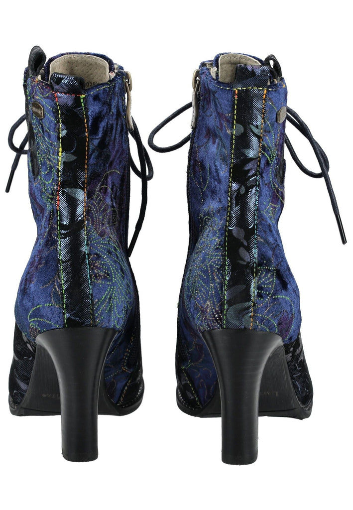 Laura Vita Stiefelette Veloursleder Dunkelblau