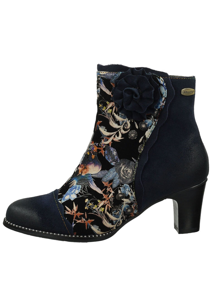 Stiefeletten Laura Vita Stiefelette Leder Blau/Schwarz Warmfutter