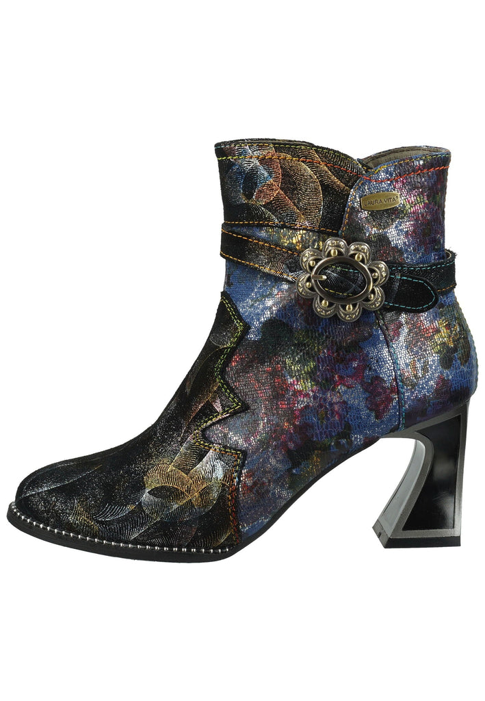 Stiefeletten Laura Vita Stiefelette Leder/Textil Blau/Multi Warmfutter