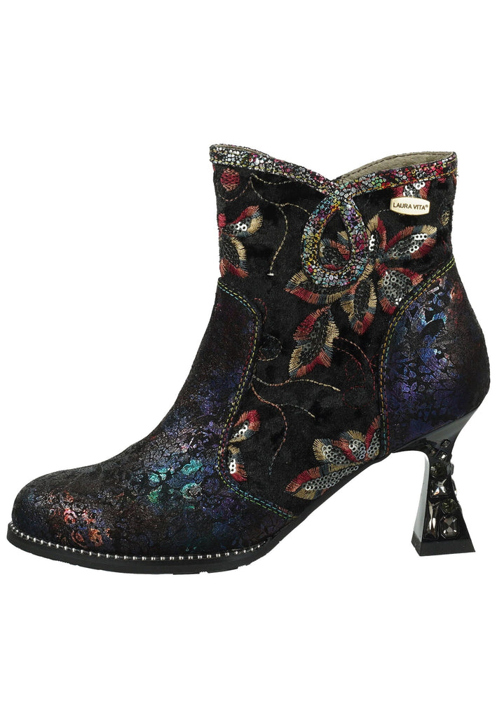 Stiefeletten Laura Vita Stiefelette Leder/Textil Blau/Schwarz Warmfutter