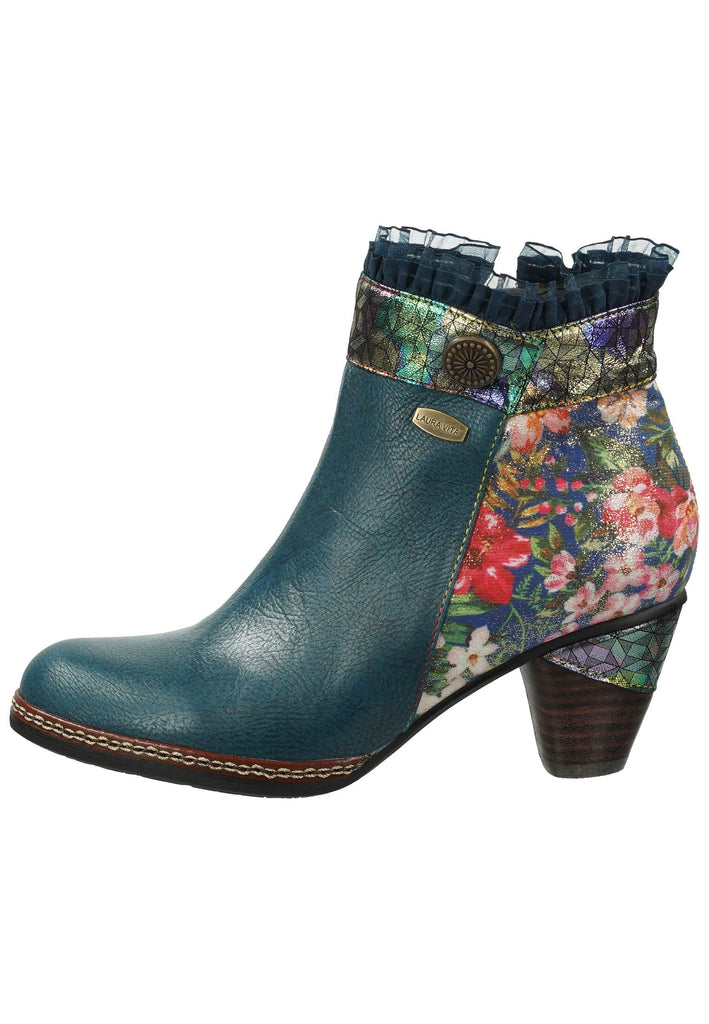 Stiefeletten Laura Vita Stiefelette Leder/Textil Mittelblau