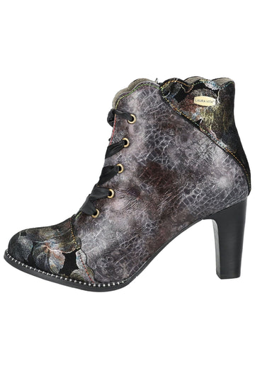 Stiefeletten Laura Vita Stiefelette Leder/Textil Schwarz