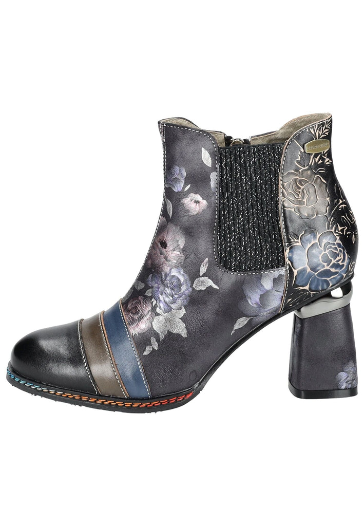 Stiefeletten Laura Vita Stiefelette Leder/Textil Schwarz