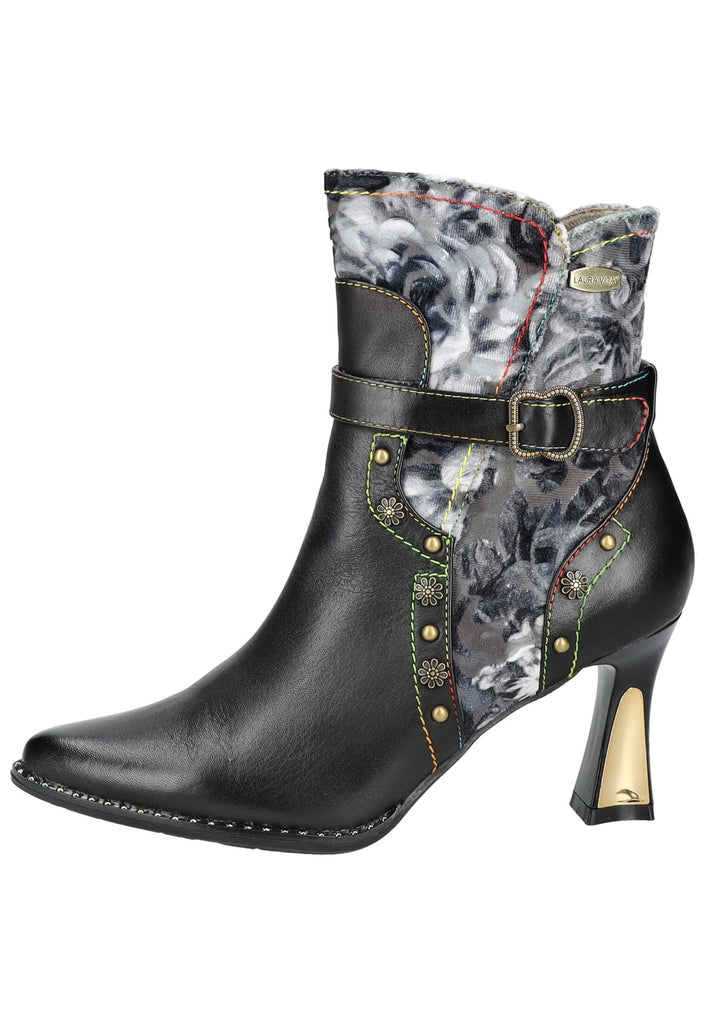 Stiefeletten Laura Vita Stiefelette Leder/Textil Schwarz