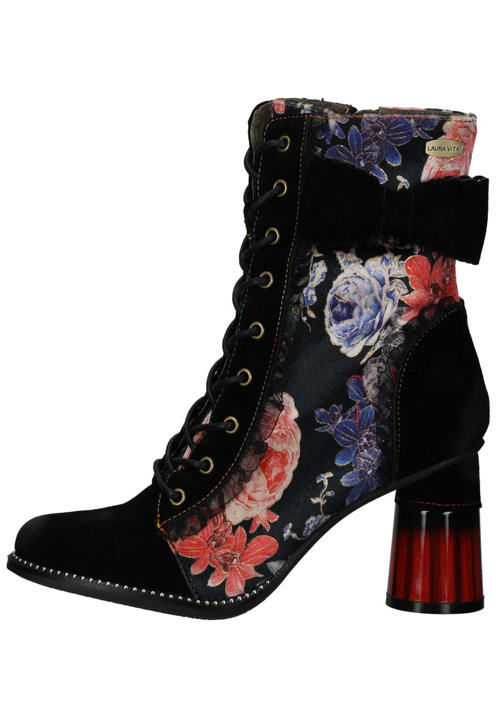 Stiefeletten Laura Vita Stiefelette Leder/Textil Schwarz Multi