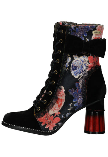 Stiefeletten Laura Vita Stiefelette Leder/Textil Schwarz Multi