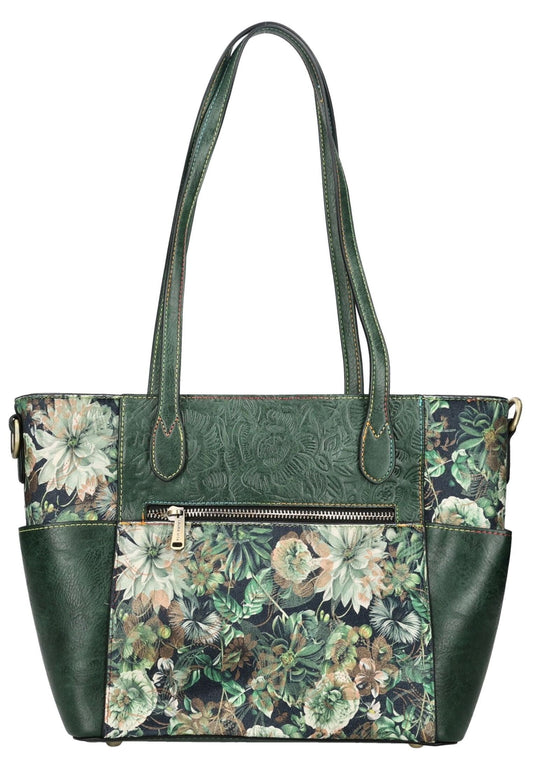 Laura Vita Taschen Leder/Textil Grün