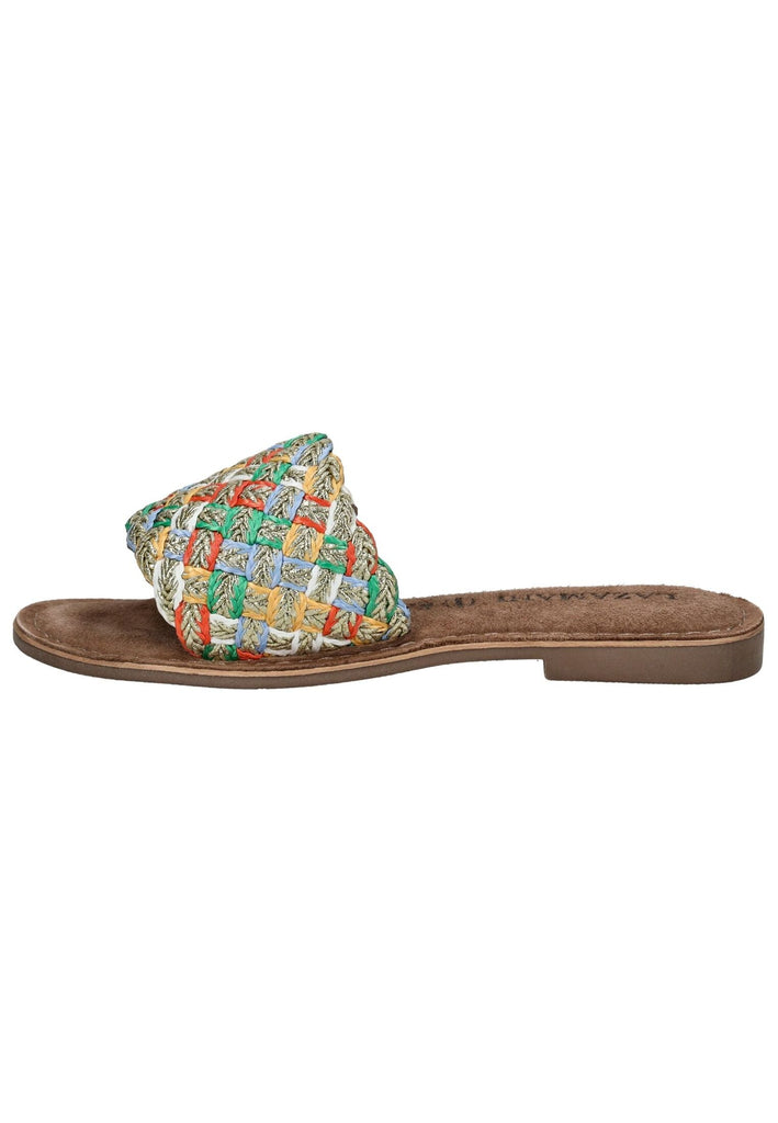 Pantoletten Lazamani Pantoletten Leder Multi