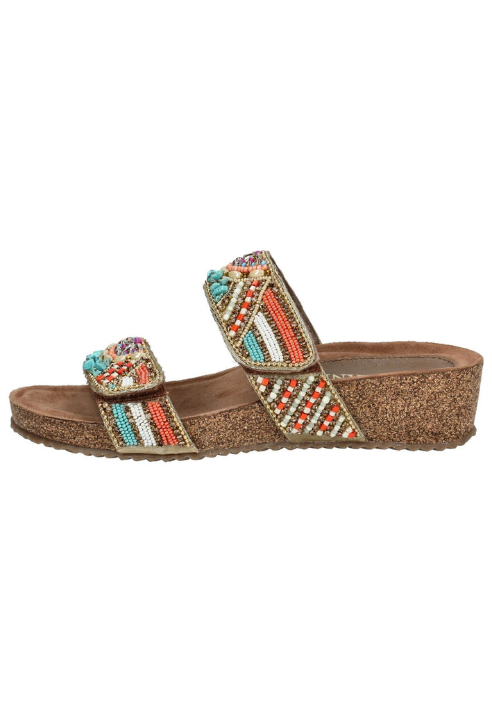 Pantoletten Lazamani Pantoletten Leder Multi