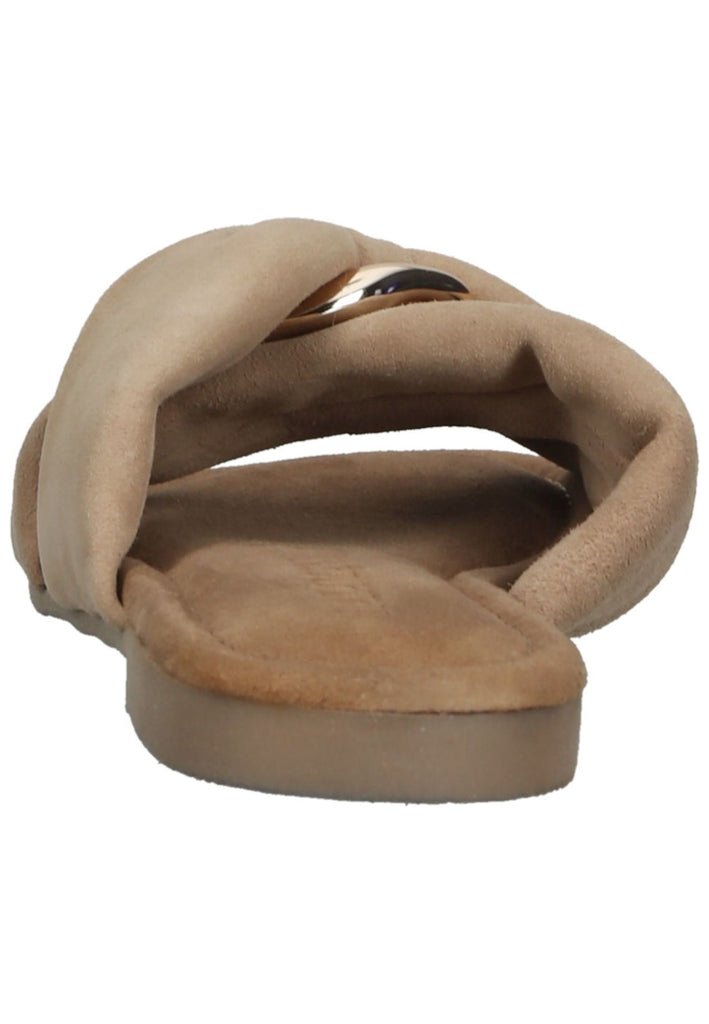 Lazamani Pantoletten Leder Beige