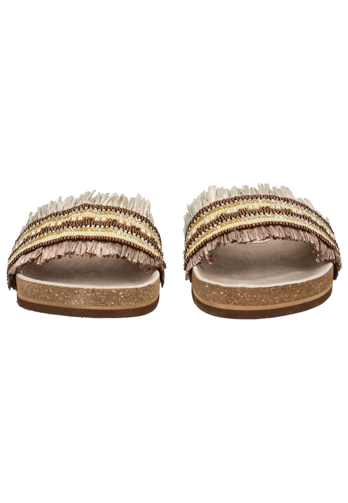 Lazamani Pantoletten Leder Braun