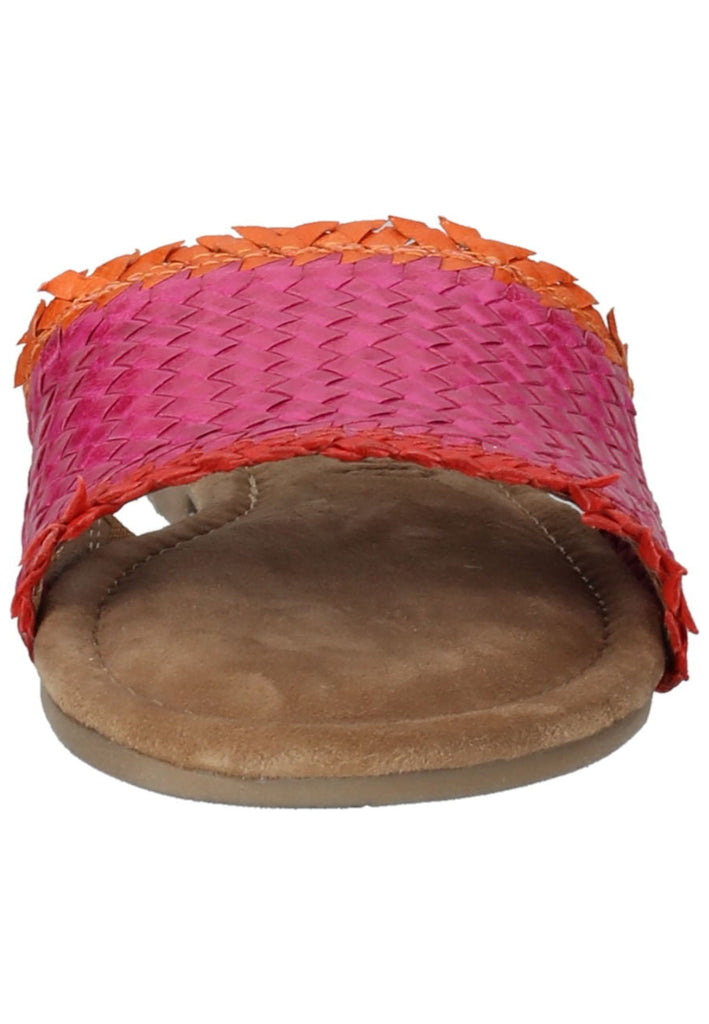 Lazamani Pantoletten Leder Fuchsia