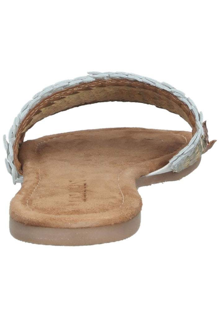 Lazamani Pantoletten Leder Gold