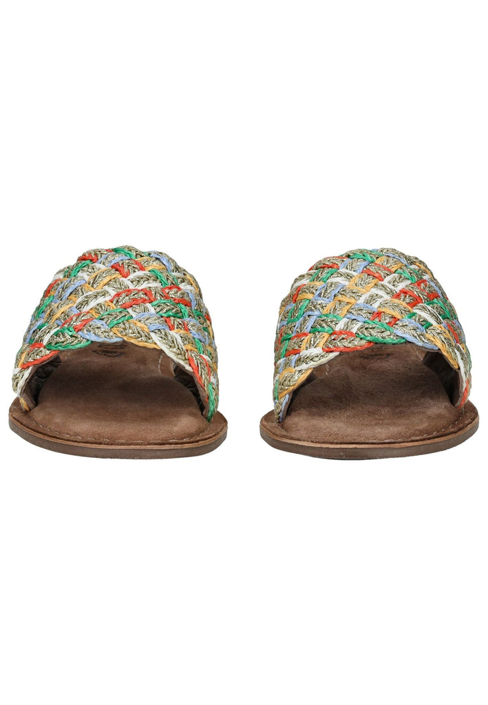 Lazamani Pantoletten Leder Multi