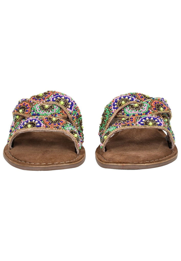 Lazamani Pantoletten Leder Multi