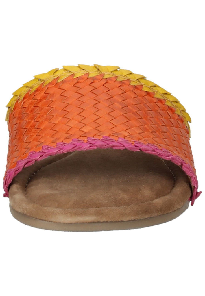 Lazamani Pantoletten Leder Orange