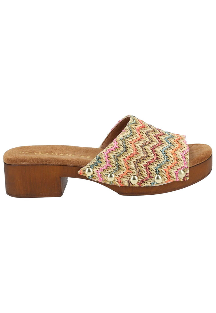 Lazamani Pantoletten Leder/Synthetik Multi