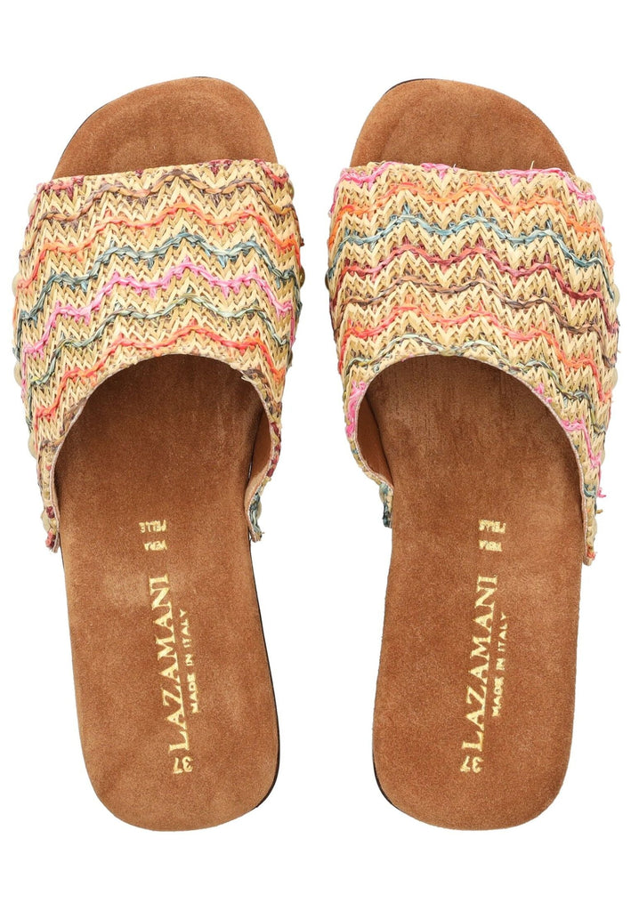 Lazamani Pantoletten Leder/Synthetik Multi