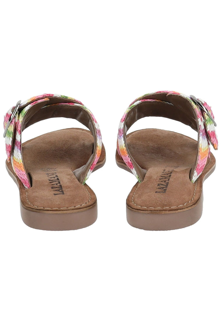 Lazamani Pantoletten Leder/Synthetik Pink