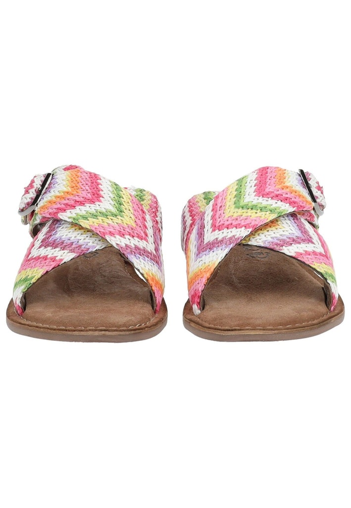 Lazamani Pantoletten Leder/Synthetik Pink