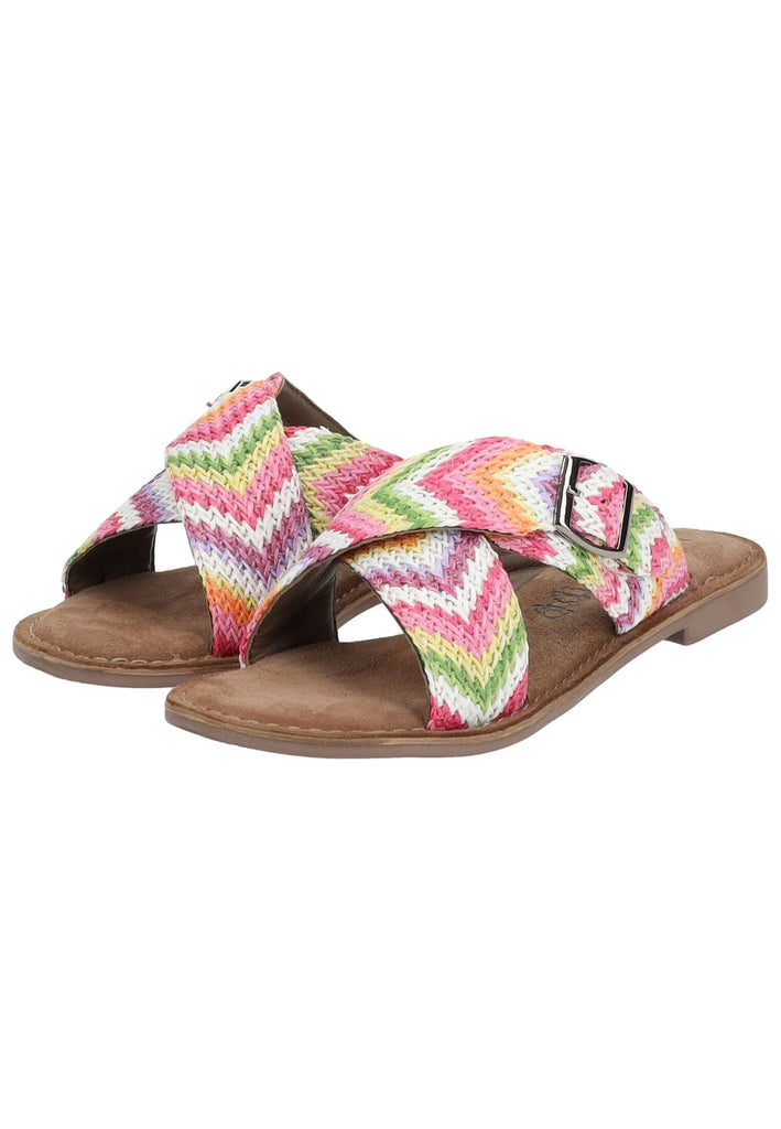 Lazamani Pantoletten Leder/Synthetik Pink