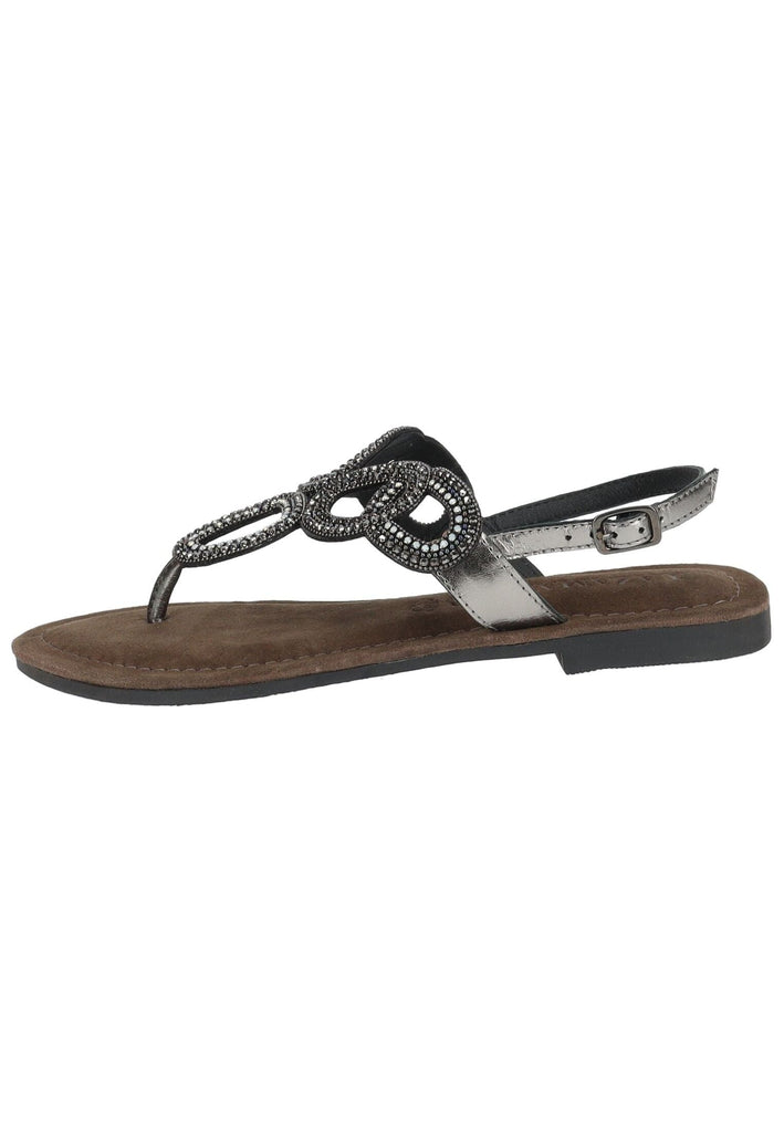 Sandalen Lazamani Sandalen Leder/Textil Pewter