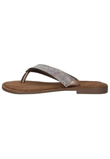 Sandalen Lazamani Zehensteg Leder Rainbow