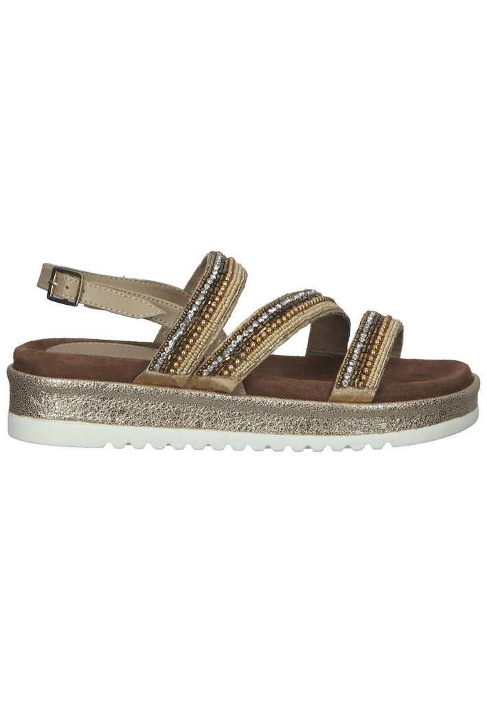 Lazamani Sandalen Leder Beige
