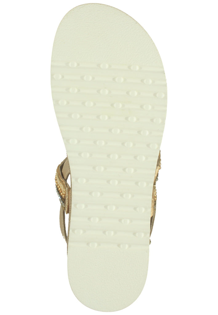 Lazamani Sandalen Leder Beige