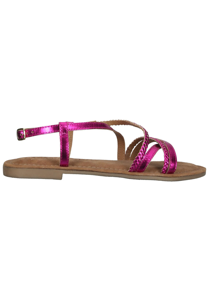 Lazamani Sandalen Leder Fuchsia