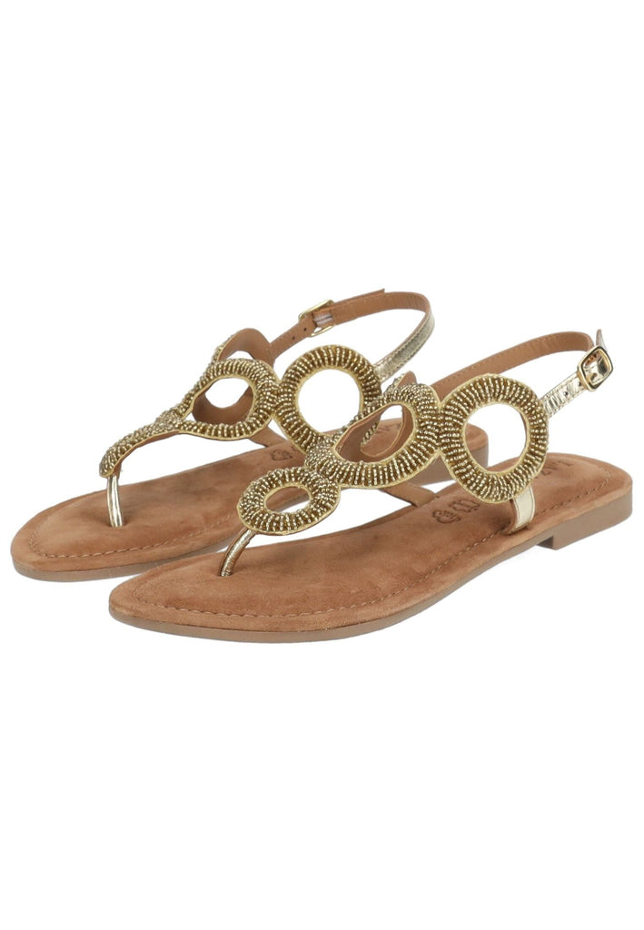 Lazamani Sandalen Leder Gold