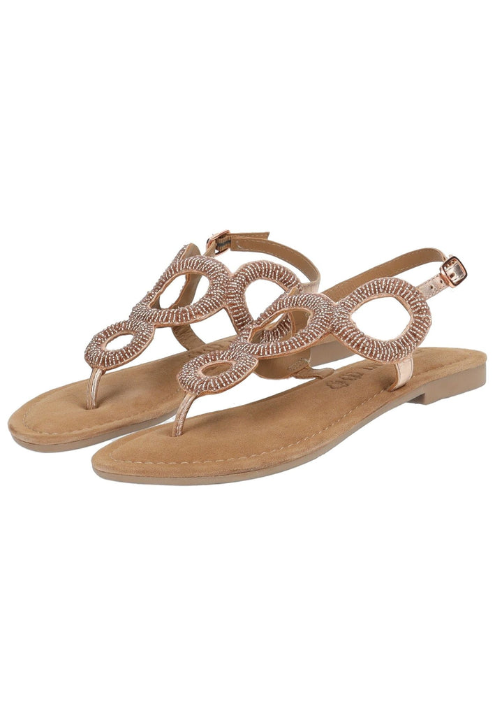Lazamani Sandalen Leder Peach