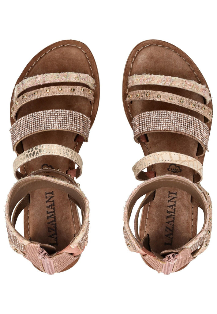 Lazamani Sandalen Leder Rose