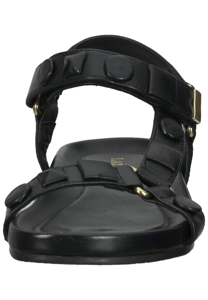 Lazamani Sandalen Leder Schwarz
