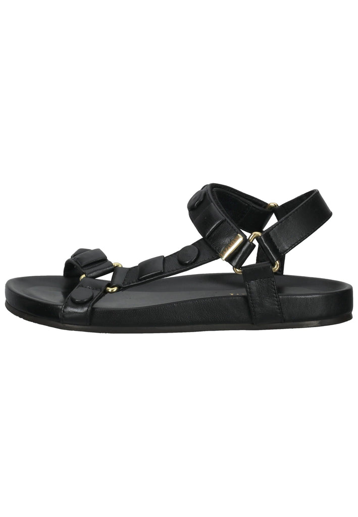 Lazamani Sandalen Leder Schwarz