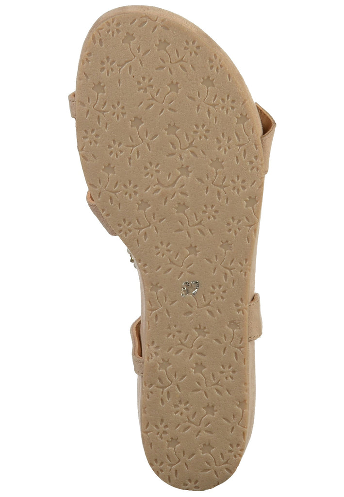 Lazamani Sandalen Leder/Textil Beige