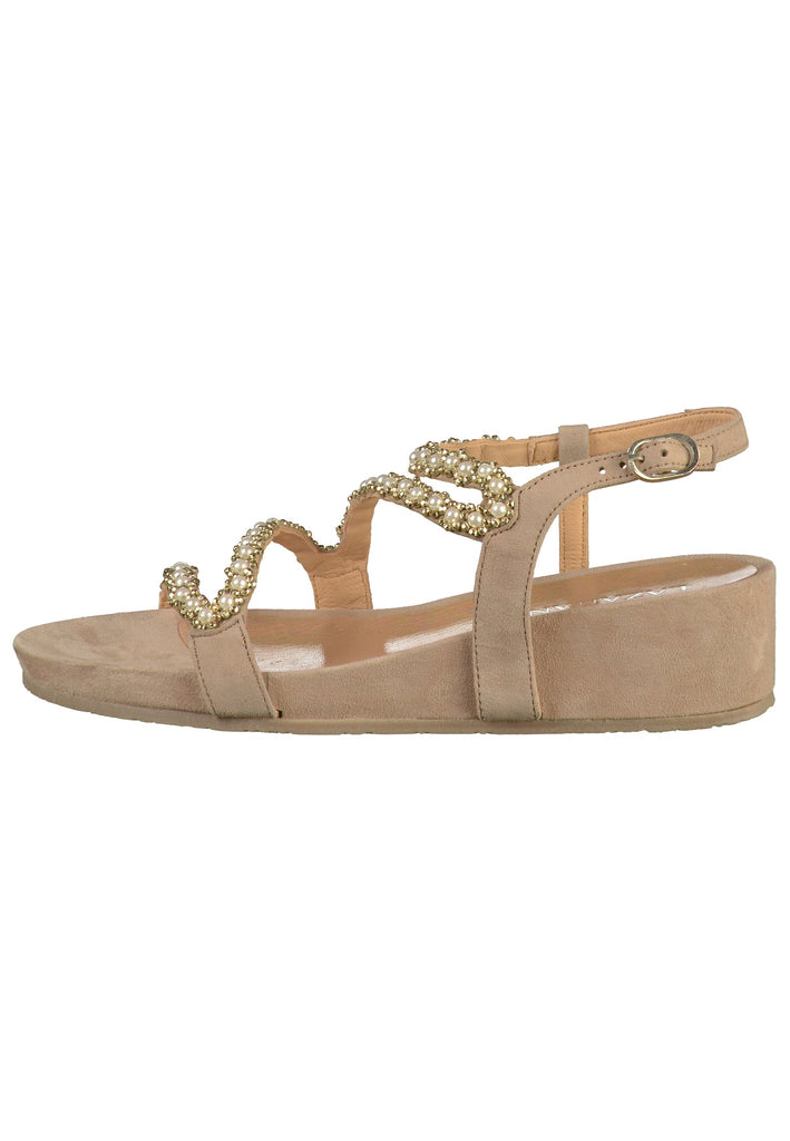 Lazamani Sandalen Leder/Textil Beige