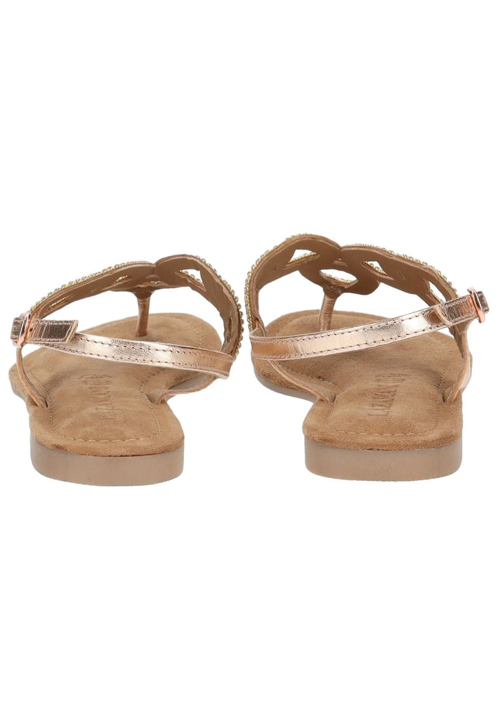 Lazamani Sandalen Leder/Textil Peach