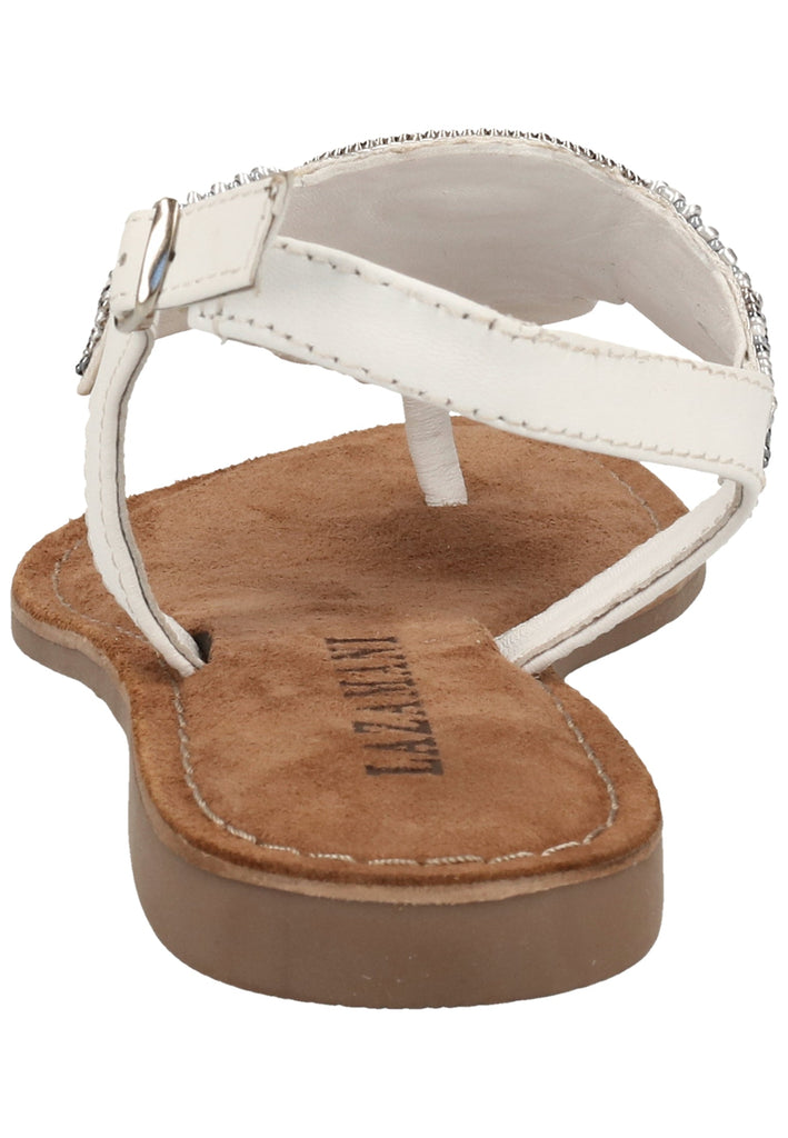 Lazamani Sandalen Leder/Textil White