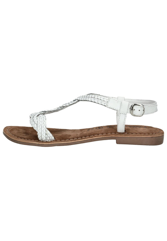 Lazamani Sandalen Leder Weiß